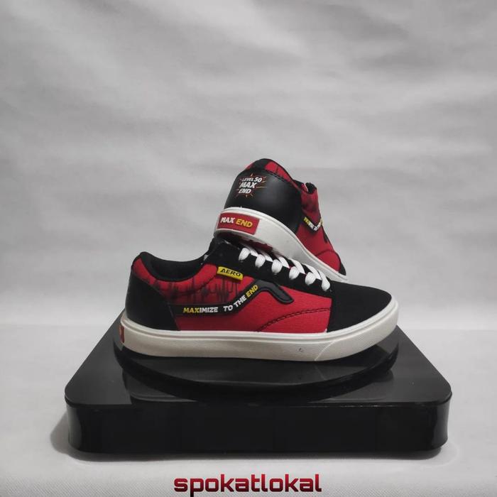 Sepatu Aerostreet X Boncabe Size 36 - 45 Merah Hitam Original