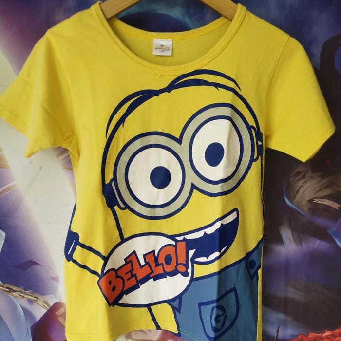 Despicable Me Minions Mega Print Kaos Kartun Original Second Tee Anak