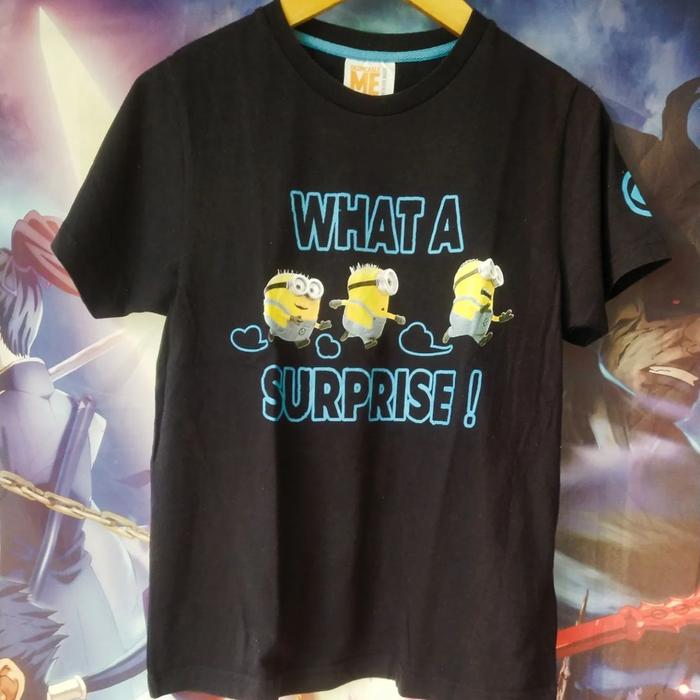Despicable Me Minions Surprise Kaos Kartun Tee Original Second Remaja