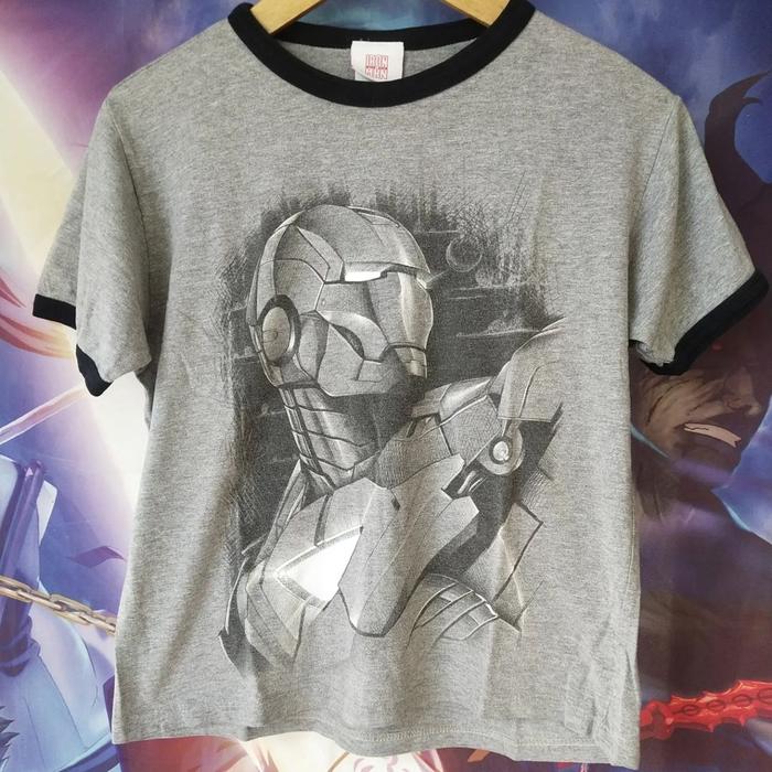 Marvel Ironman Big Print Kaos Super Hero Original Second Tee Anak Cewe
