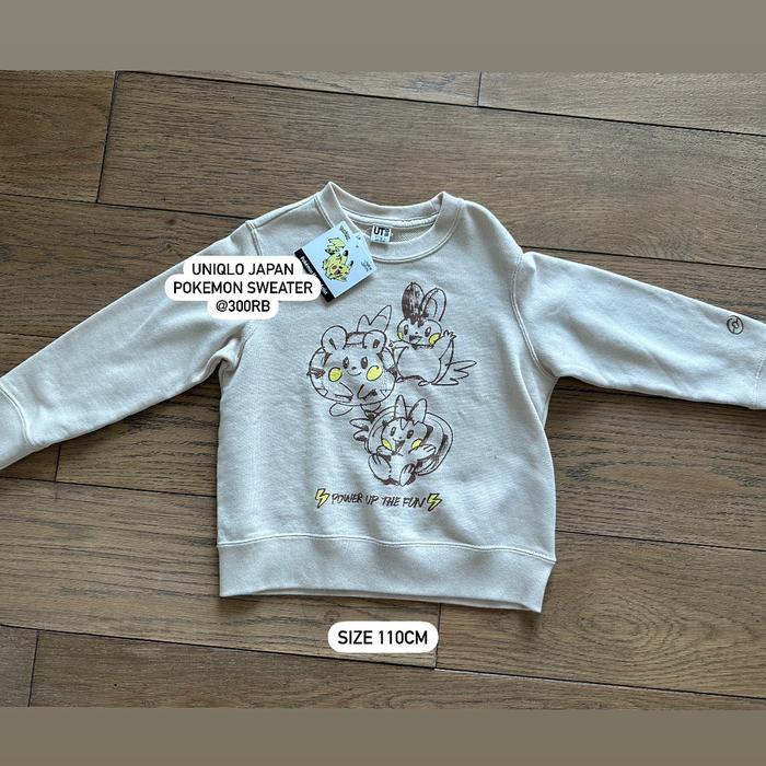 Uniqlo Pokemon Sweater Kids 110cm