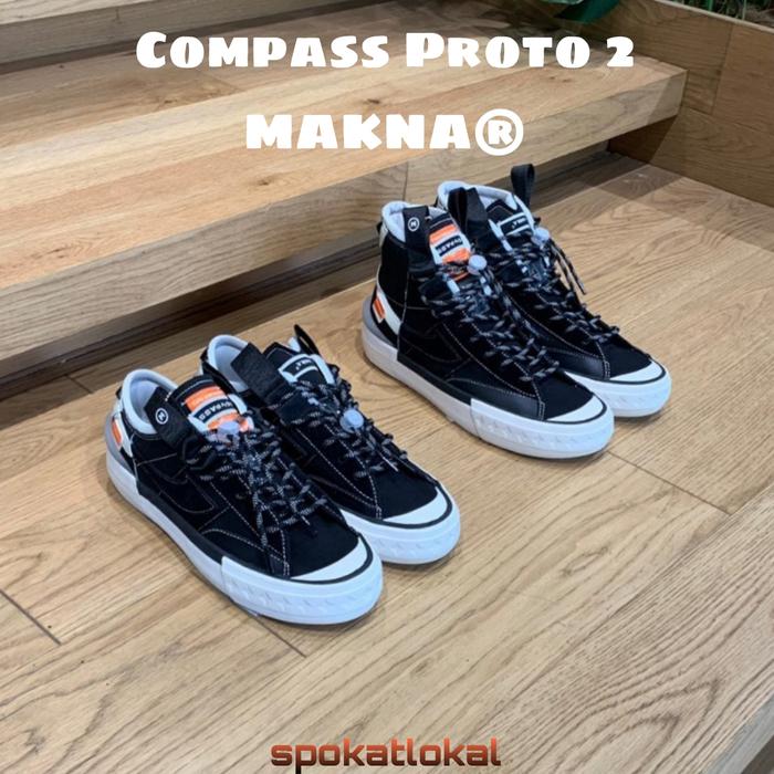 Sepatu Compass Proto 2 MAKNA Low & Hi/High Size 39 - 45