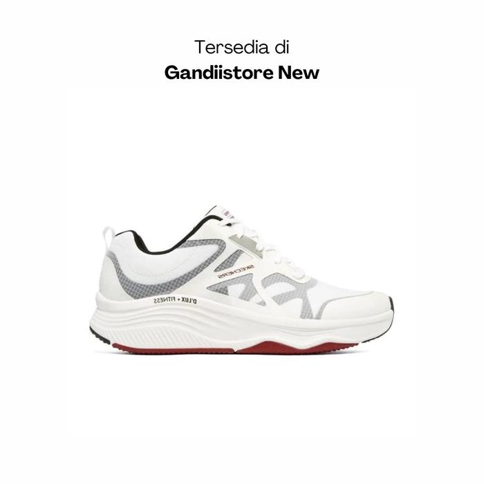 Sepatu Sneakers Skechers D'Lux Fitness Box Jump 232357/WBRD White Men