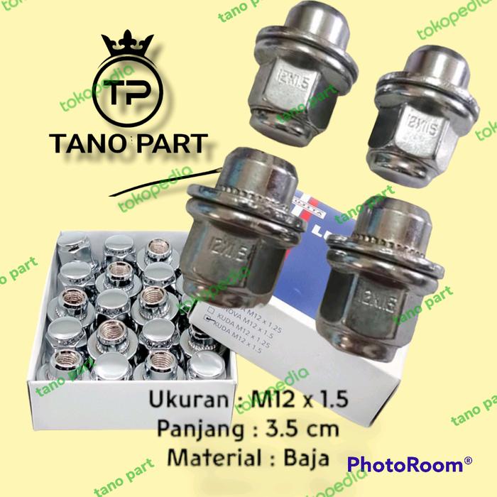 Mur Roda Racing Lug Nut Mobil TIMOR Isi 20pc Bahan Baja