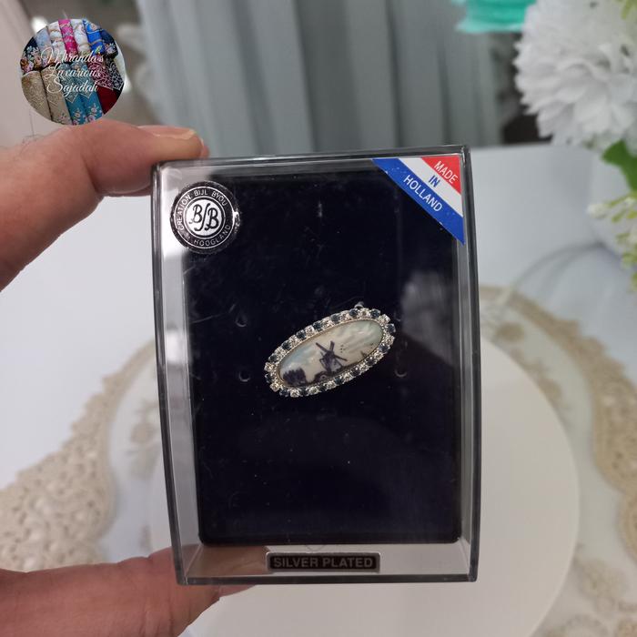 Bros Silver Plated Delft Blue