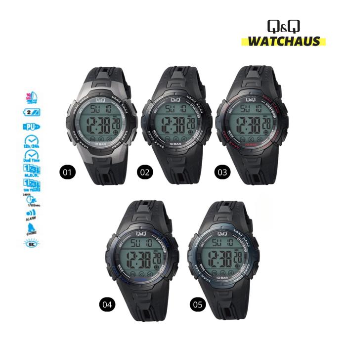 JAM TANGAN PRIA QQ QNQ Q&Q M189 M189J ORIGINAL JEPANG DIGITAL