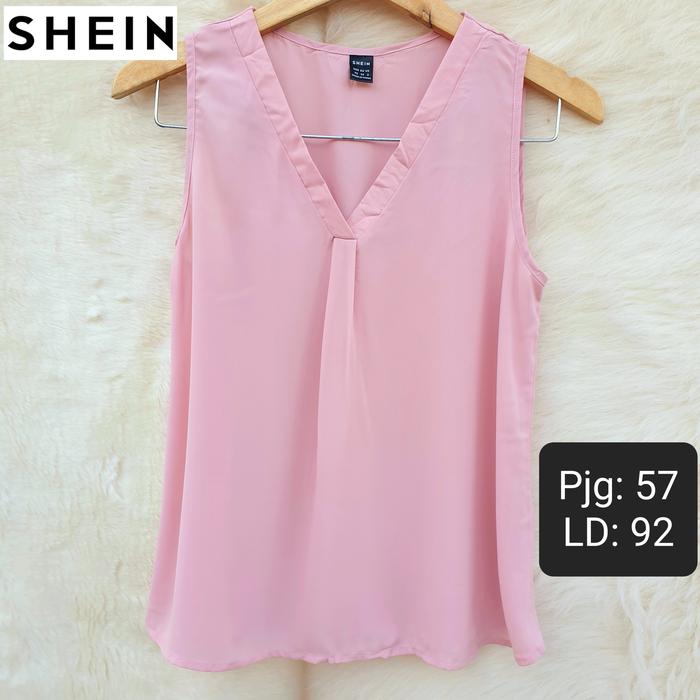 SHEIN Tanktop Yukensi Sifon Wanita