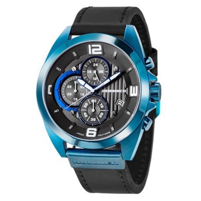 HUMMER HM1005-1845C Jam Tangan Analog Pria Tali Kulit Original Garansi