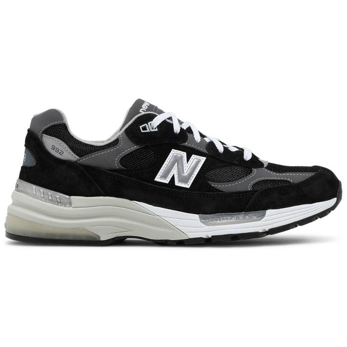 SEPATU NB NEW BALANCE 992 BLACK GREY WHITE