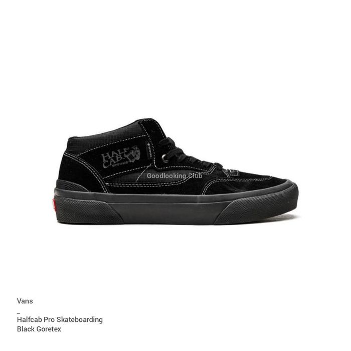 Vans Halfcab Pro Skateboarding Black Goretex Original