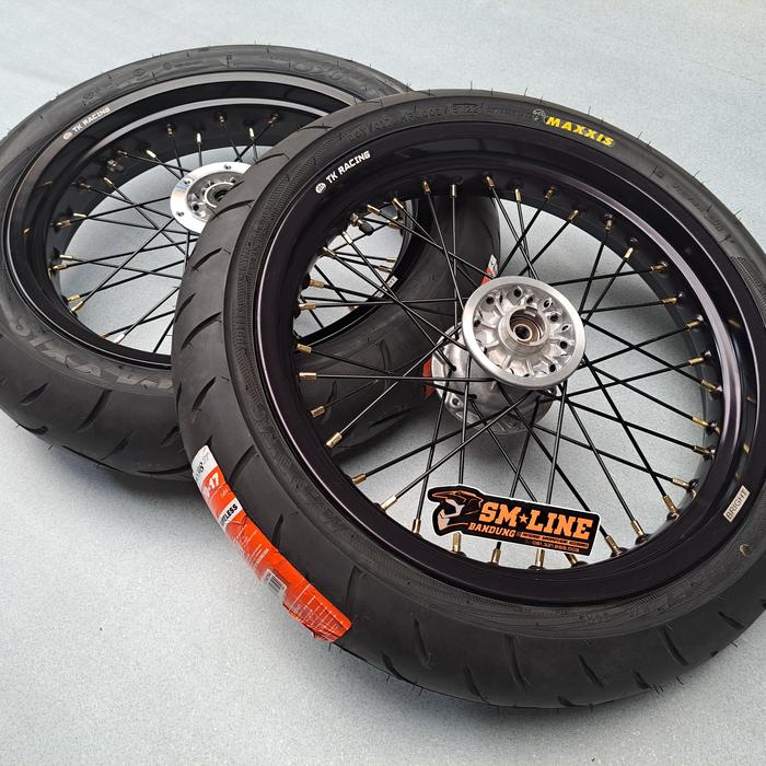 Ban set supermoto klx dtracker wheelset klx dtracker supermoto TK
