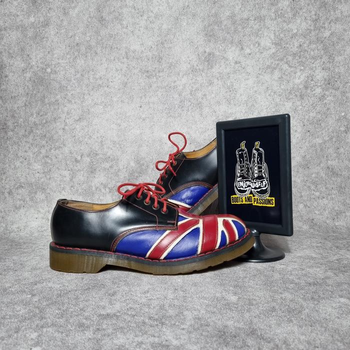 Dr Martens X Tredair Vtg Union Jack 7uk England Solovair Docmart RARE