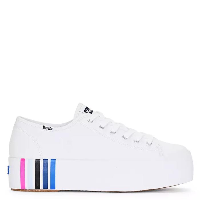 KEDS SEPATU SNEAKERS WANITA ORIGINAL Triple Up Canvas Foxing Stripes