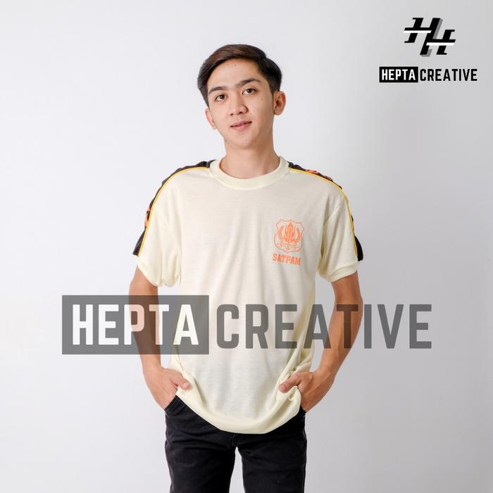 [HEPTA CREATIVE] KAOS VAVING SATPAM CREAM LENGAN PENDEK