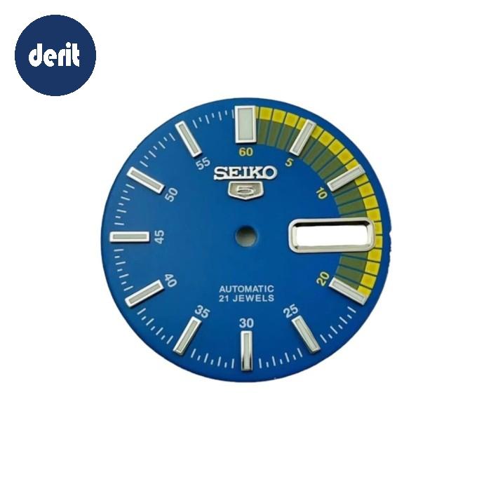 Dial Seiko 5 Sport Biru NH35 NH36 4R35 7S26 SeikoMod Automatic