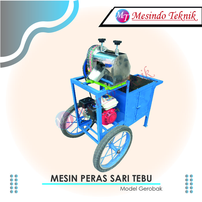 Mesin Giling Peras Sari Tebu Model Gerobak