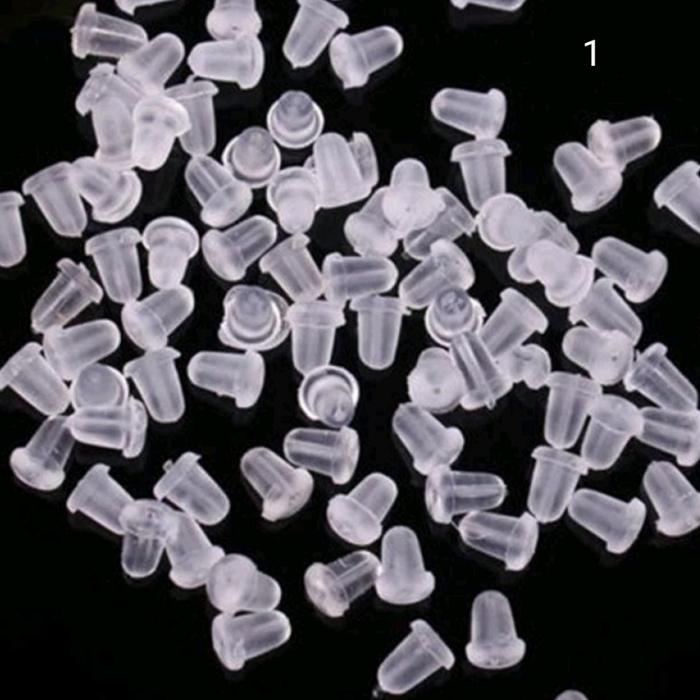 Penutup Anting Silikon 10 pc