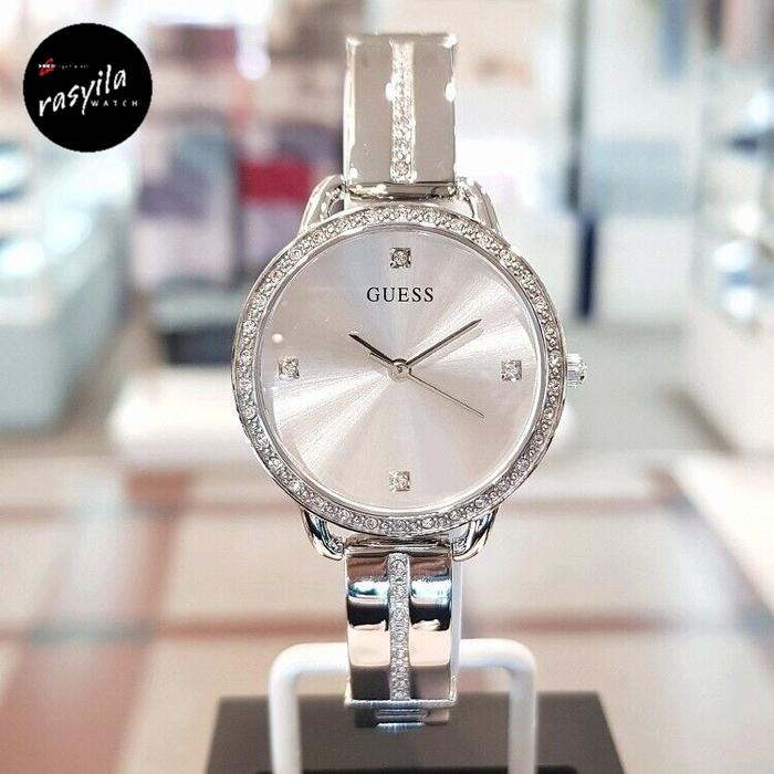 Jam Tangan Wanita Guess GW0022L1 Bellini Silver Stainless Steel Strap