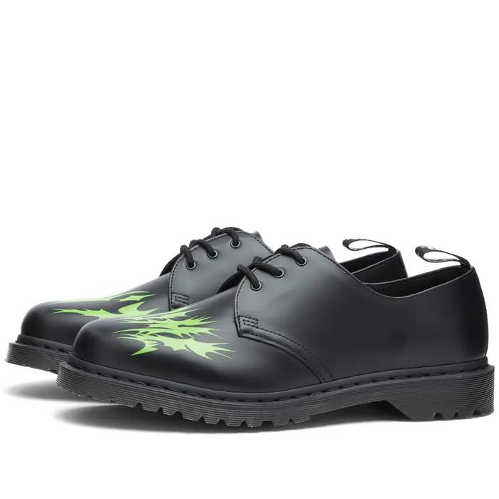 DR. MARTENS X NTS RADIO 1461 Black & Green Smooth