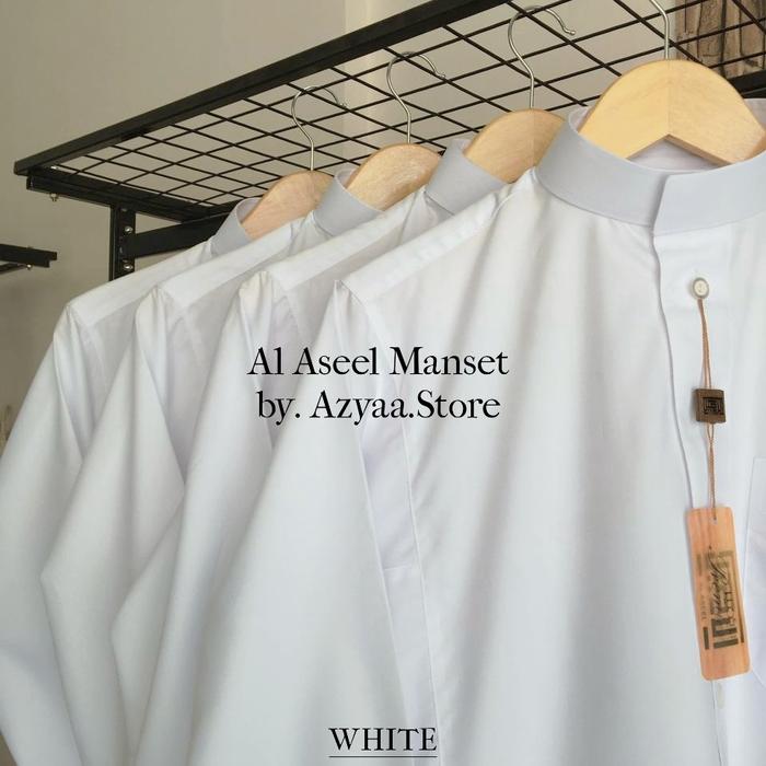 GAMIS JUBAH THOBE MUSLIM LAKI-LAKI SAUDI STYLE MERK AL ASEEL TANPA BOX