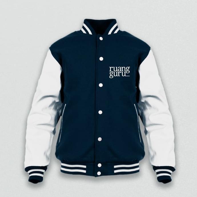 Jaket Varsity Ruang Guru Bimbel Distro Fashion Baseball Jumper Murah