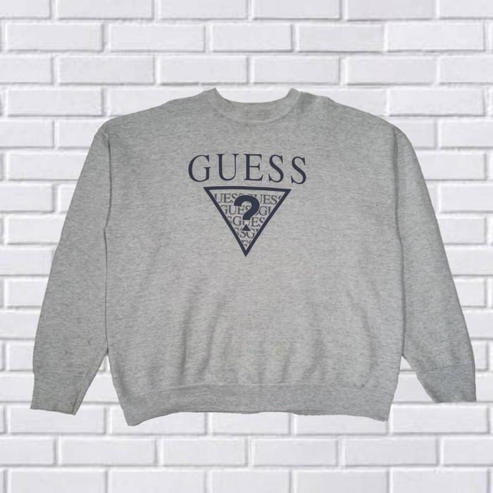 CREWNECK VINTAGE GUESS USA BIG LOGO SIZE XL (SECOND BRANDED CN0030
