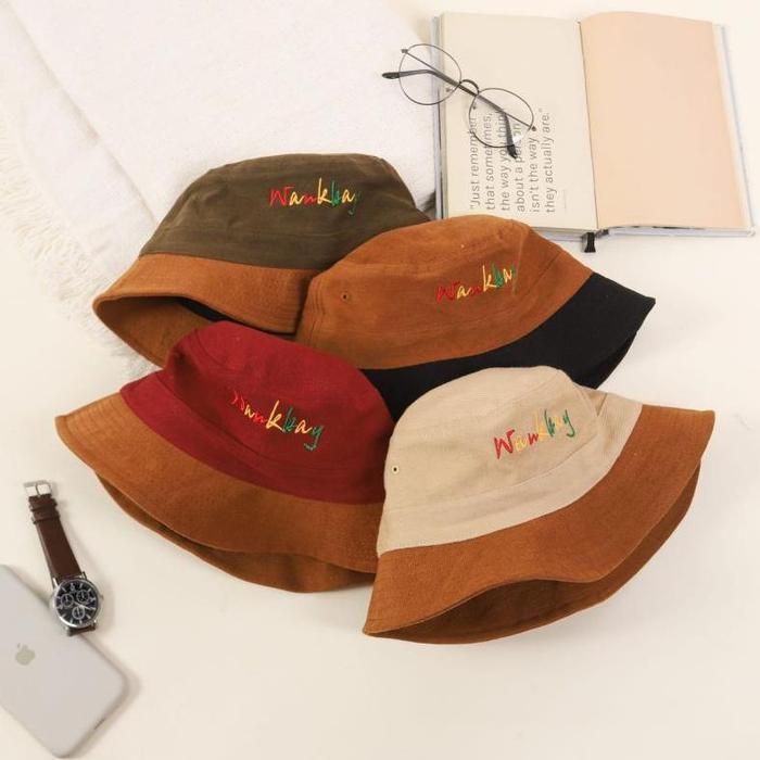 Topi Bucket / Bucket Hat Kourduroy Branded