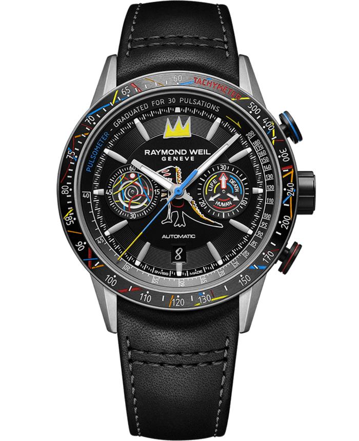 Jam Tangan Raymond Weil X Basquiat Freelancer Limited Edition 43.5mm