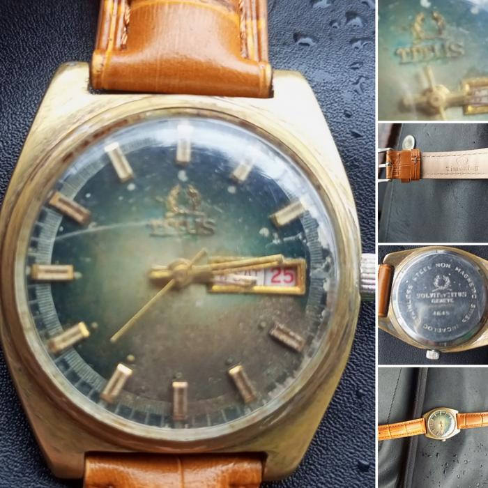 Jam Tangan Lawas Antik TITUS Manual Winding 21 Jewel not MIDO Titoni