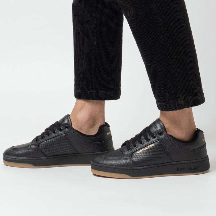 SL SL/61 Low-Top Sneakers Grained Leather Black