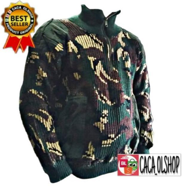 Jaket/Switer Loreng Tni/Abri/Malvinas Army Rajutan Product Ar
