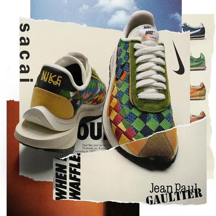 Jean Paul Gaultier x Sacai x Nike VaporWaffle Woven "Multi" DR5209-100