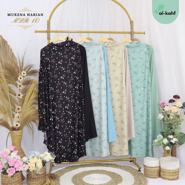 Mukena Dewasa Al Kahf - Bahan Rayon Premium, Motif Bunga Elegan