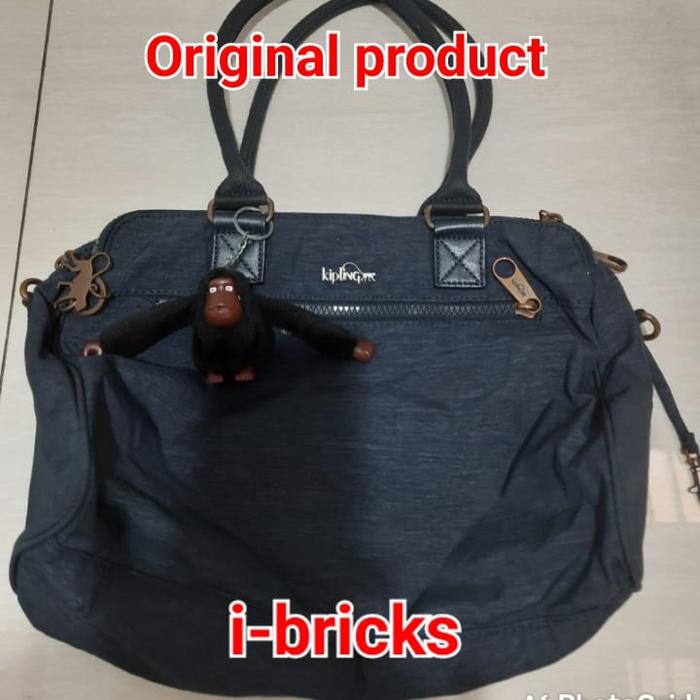 Tas Kipling original preloved Dark blue shoulder