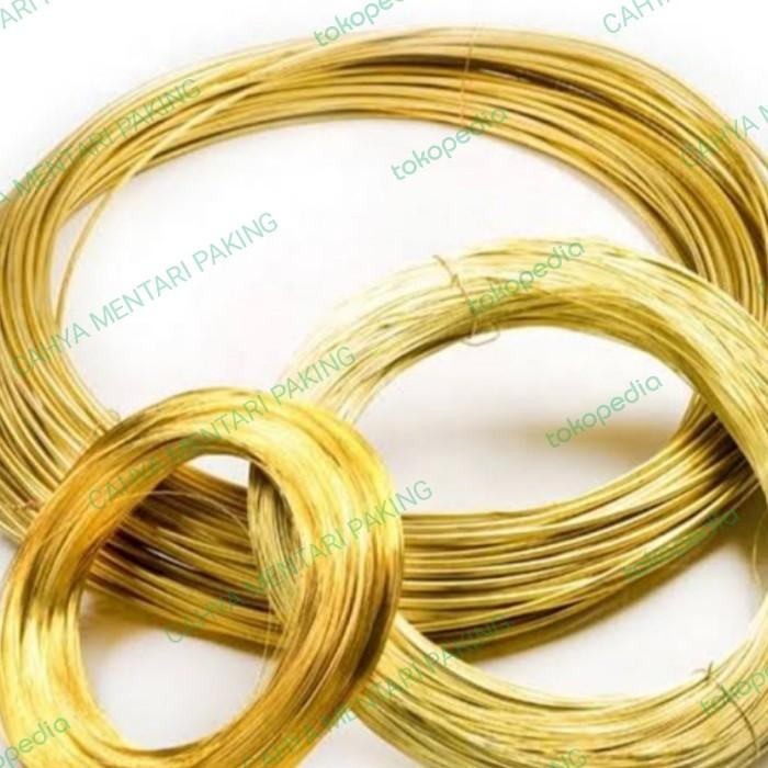 kawat kuningan 2 mm x 1 KG kawat kuningan