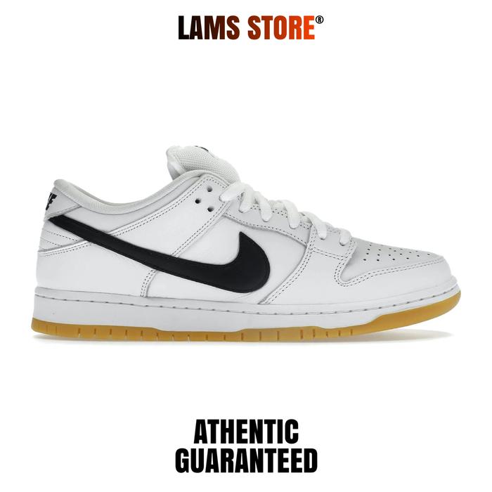SB dunk low pro white gum