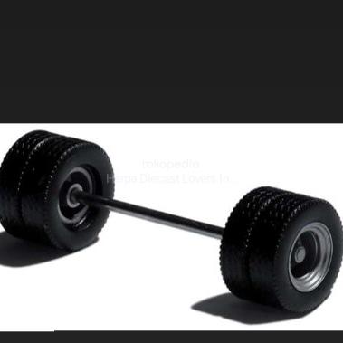 Ban Double Herpa 944a Ban trailer semi low loaders serba guna 9,0mm