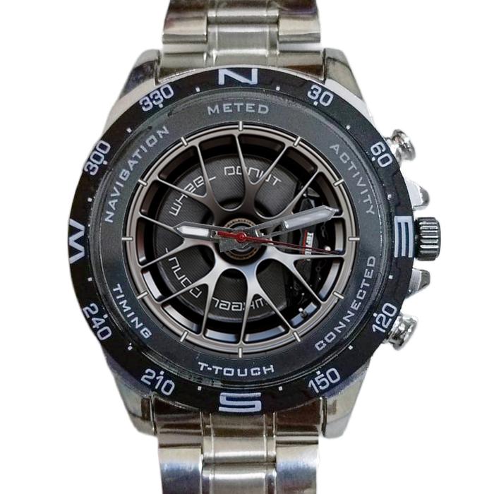 Ferrari velg art 2 Stainless Jam Tangan Pria Analog Fashion Custom