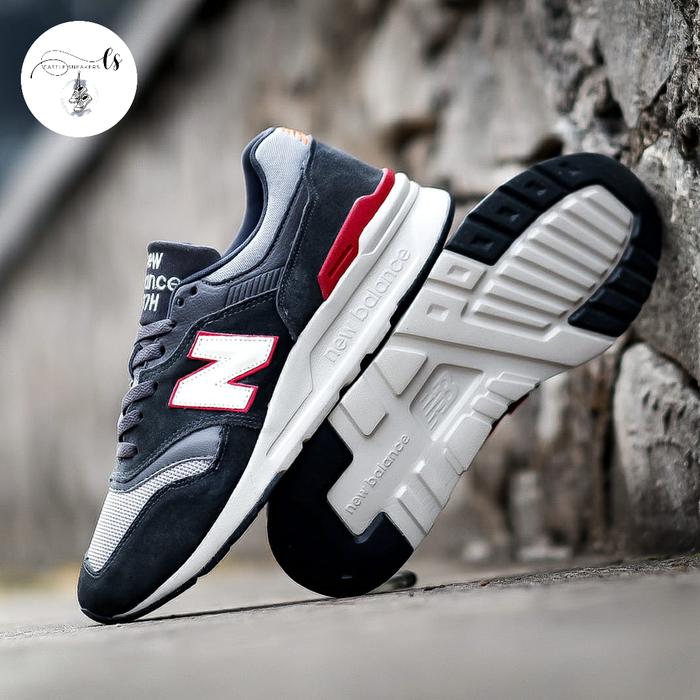SNEAKERS PRIA NB 997HDARK GREY WHITE RED