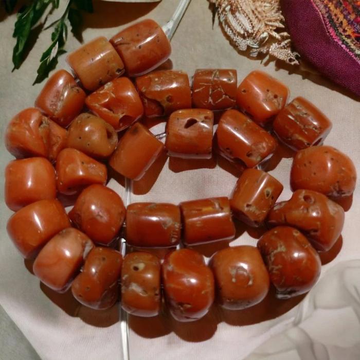 Gelang Marjan laut merah asli Marjan kuno