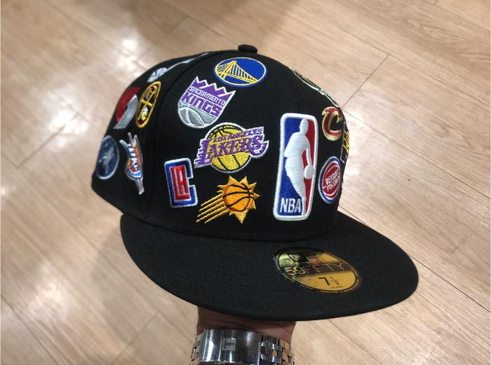 Topi New Era 59Fifty NBA ASG24 Multi Patch Black Fitted Hat Original