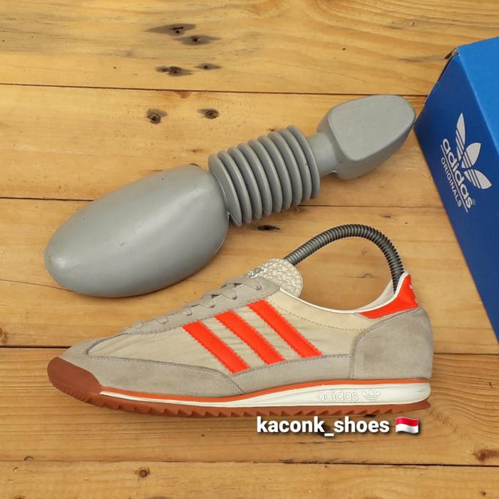 SEPATU CASUAL SNEAKERS ADIDAS SL 72 STRIPE ORANGE GUMSOLE ORIGINAL