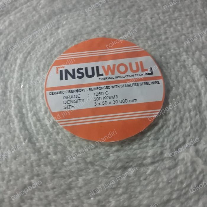 ceramic fiber tape insulwool 2" (3mm x 50mm x 30meter)