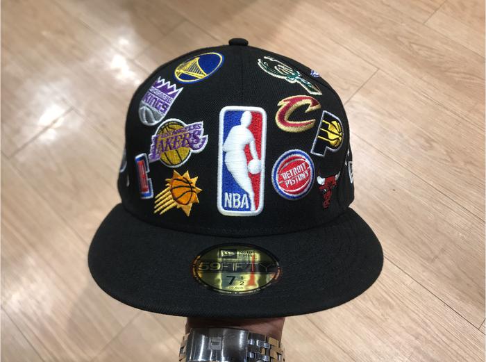 Topi New Era 59Fifty NBA ASG24 Multi Patch Black Fitted Hat Original