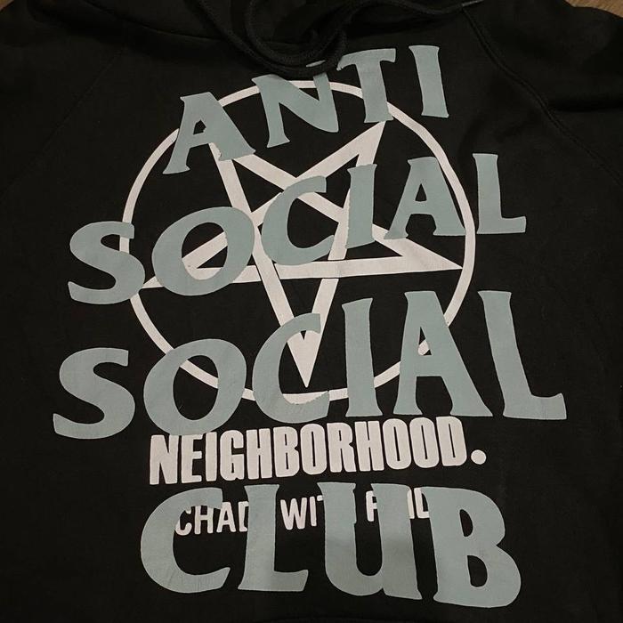 Hoodie assc x neighborhood anti social social club hoodie second