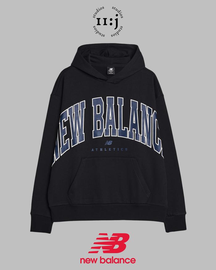 Hoodie New Balance Unissentials Warped Classics NB Original - Black