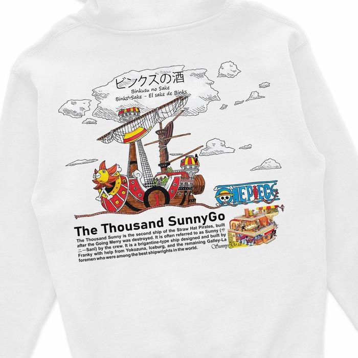 HOODIE PRIA DAN WANITA | ANIME ONE PIECE KAPAL SUNNYGO | PREMIUM