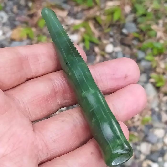 PIPA BATU GIOK HIJAU - NEPHRITE JADE ACEH