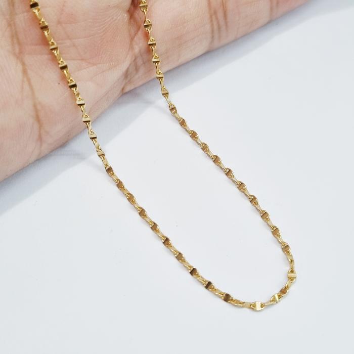 2.05 gr - Kalung Emas Toscano Pelintir 42 cm Kadar 70% 700 16K - N3