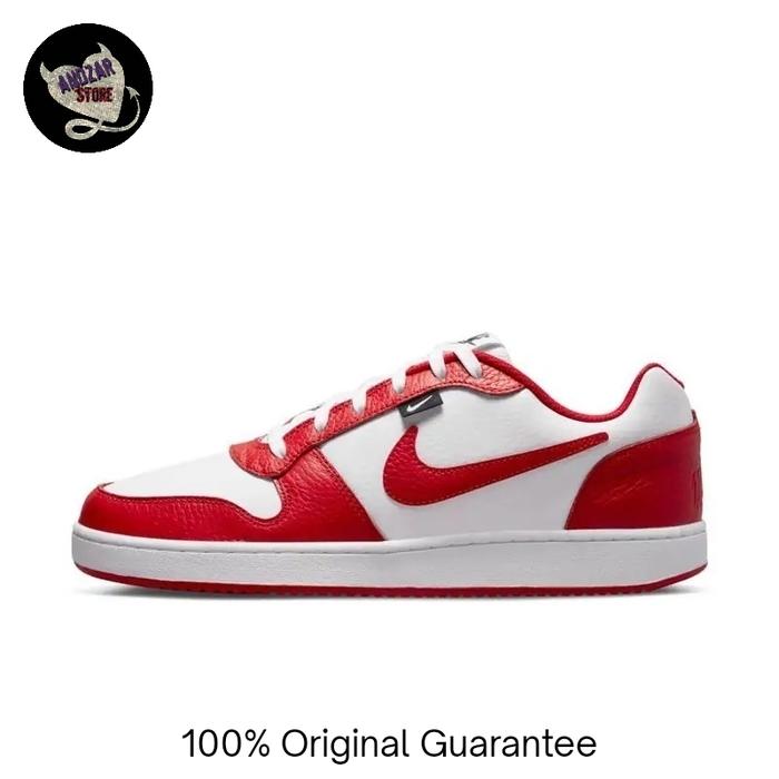 Sepatu Sneakers Nike Ebernon Low PRM Chicago White Red (AQ1774-101)